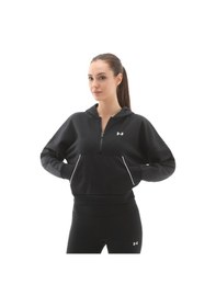 Resim A6003707-005 Under Armour Rival Flc Piped Hz Hoodie Kadın Sweatshirt Siyah A6003707-005 SiYAH 