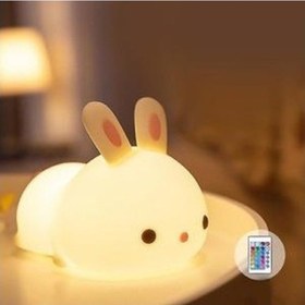 Resim Metabagua Sevimli Tavşan Çocuklar Gece Lambası Kozxxf Beyaz 