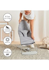 Resim Babybjörn Blıss Ana Kucağı Petal Woven Cotton Grey 7317680062246 