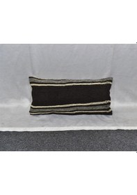 Resim Zehra Abla Halı Yeni El Dokuma Dekoratif Lumbar Kilim Kırlent Yastık Kılıfı 6698 Çok Renkli 
