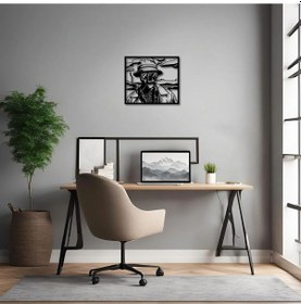 Resim Dekoratif Metal Sanatı Las Vegas İskeletinde Korku Ve Nefret Metal Duvar Tablosu Pop Art 