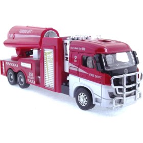 Resim Die Cast Model Çek Bırak Turbo Jet Itfaiye Kamyonu 