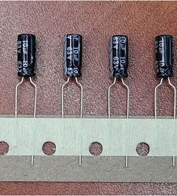 Resim 10Uf 63Volt Elektrolitik Kondansatör ( 10 Adet) 