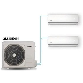 Resim Airfel 2LMX50 12+12 İç (27 BTU) Dış (18 BTU) Inverter Multi Sistem Klima 