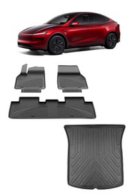 Resim Tesla Model Y Juniper Havuzlu Paspas Ve Bagaj Havuzu 
