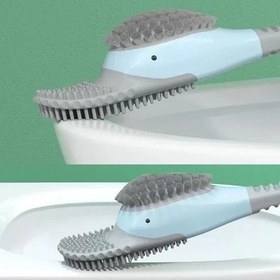 Resim Ördek Tasarımlı Silikon Tuvalet ve İnce Detay Fırçası 