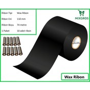 Resim MİXGROS 110x74 Metre Wax Ribon 10 Adet 