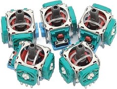 Resim Ejoyous 5 adet Joystick 3D yedek profesyonel oyun denetleyicisi, kolu modülü, analog oyun kumandası için Joystick 3D oyun eğlencesi 