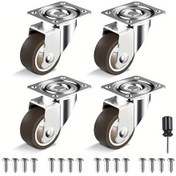 Resim Dashanshop 4 Adet 1.5 Inç Mobilya Küçük Tekerlekleri Frensziz Masa Sehpa Tekerlek 