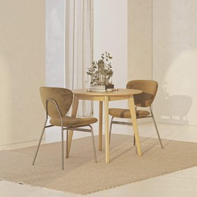 Resim Rove x Quin Yemek Masası Takımı 2 Kişilik Kadife Haki 