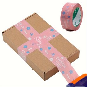 Resim Şeffaf Bant - Ultra Şeffaf, Yüksek Yapışma Gücüne Sahip Sızdırmazlık Bandı Sevimli Çizgi Film Tasarımlarıyla - Dayanıklı Bej Kargo Bandı Paketleme ve Hediyeler İçin. 