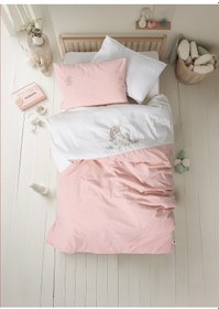 Resim Cotton Box Cuddly Nakışlı Bebek Nevresim Takımı Bonic Beyaz 