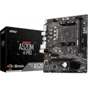 Resim Binbir Göz Bilgisayar Msi A520M-A Pro Amd A520 Soket Am4 Ddr4 4600(OC)MHZ Matx Gaming Anakart 
