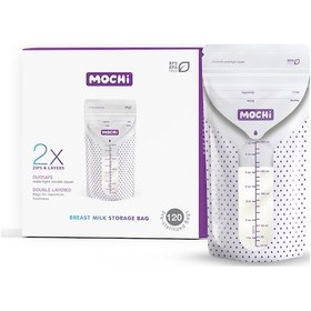 Resim Mochi Anne Sütü Saklama Poşeti 200 Ml 120 Adet 
