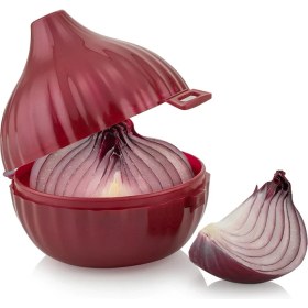 Resim Mons Soğan Saklama Kabı Qlux L-00397 Soğan Şeklinde Saklama Kabı Bpa İçermez 