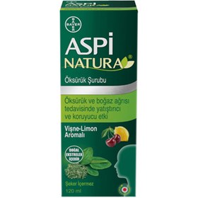 Resim Aspi Natura Öksürük Şurubu Vişne-Limon Aromalı 120 ml 
