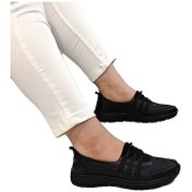 Resim Voyager 8278 Siyah Hakiki Deri Çok Hafif Bayan Ayakkabı Siyah 