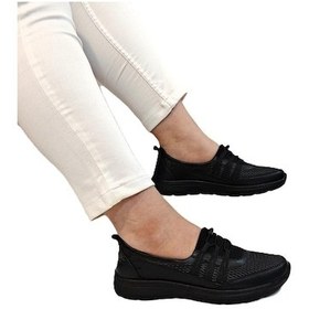 Resim Voyager 8278 Siyah Hakiki Deri Çok Hafif Bayan Ayakkabı Siyah 