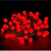 Resim Akıllı Durak 5m 28 LED Kırmızı Işık Siyah Kablo Fişli 