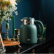 Resim BR1040 Retro Yeşil Su Isıtıcı Çelik Kettle Briz