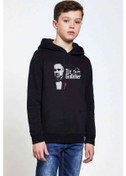 Resim The Godfather Baskılı Unisex Çocuk Kapüşonlu Siyah Sweatshirt (528779703) Siyah 
