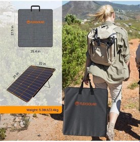 Resim Flexsolar A60 Taşınabilir Güneş Paneli 60w 