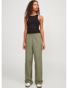 Resim Jack & Jones Jjxx Jxpoppy Lınen Hw Pant Pnt Yeşil Kadın Pantolon 000000000101961817 Yeşil 