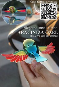 Resim zozoya Araç Motor ve Kast Uyumlu Haareketli Kanat Çırpan Kuş Süsü 