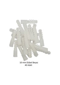 Resim Dübel, 10 Mm Beyaz Dübel, 40 Adet 