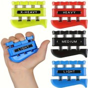 Resim 1/4 adet Parmak Güçlendirici - Ön Kol & El Kavrama Gücünü Artırır, Müzikal Performansı, Tırmanma Becerilerini & Rahatlama ile Dayanıklı ABS Malzeme, Ergonomik Tasarım ve Taşınabilir 