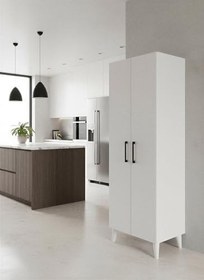 Resim Modern 6 Raf'lı Mutfak & Banyo Çok Amaçlı Kullanılabilen Kapaklı Dolap 