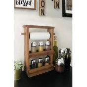 Resim Armir Dekoratif Ahşap Havluluk & Baharatlık 