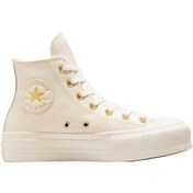 Resim Converse Chuck Taylor All Star Lift Kadın Bej Günlük Ayakkabı 