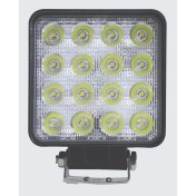 Resim LED Kare Çalışma Lambası 16 LED 10/30V E-Belgeli 48W - Wolfram 31909 