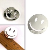 Resim Omeniv Vintage Retro Stil Gümüş Ton Smiley Face Broş İğne 