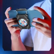 Resim Alfa MEC P12 Rgb Işık Telefon ile Telefon Radyatör Soğutma Fanı Pubg Gamepad Için Oyun Kontrolörü Joystick Kavrama L1R1 Tetikler 