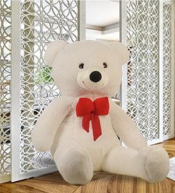 Resim Sevgiliye Özel Hediye - 140 Cm Papyonlu Peluş Ayıcık... Beyaz 
