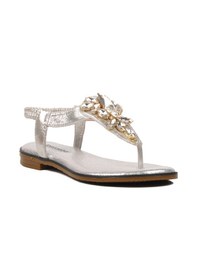Resim Ayakmod 286079 Gümüş Kadın Sandalet 001 