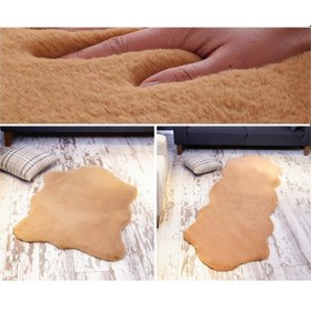 Resim Tappeto Re x Tavşanı Post Peluş Camel 