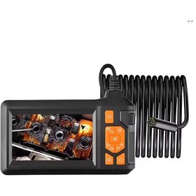 Resim Ekranlı 3 Kameralı 10 Mt Hafıza Kart Destekli Sert Kablo Yılan Endoskop Kamera 8 Mm 4.3 Inc 