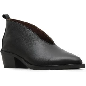 Resim Bueno Shoes Siyah Deri Kadın Topuklu Bot 01WD4004 01WD4004 