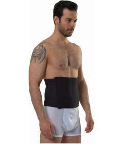 Resim Unisex Termal Sauna Bel Ve Göbek Korsesi Siyah 