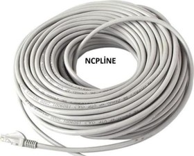 Resim 100 Metre Cat6 Cat 6 Internet Network Ağ Kablosu Pc Modem 100 Mt Ncpline