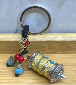 Resim Metal Tibet Dua Çarkı Anahtarlık Alk4462 Çok Renkli 