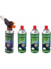 Resim Orcamp Orgaz Çakmaklı Turbo Torch Pürmüz ve 4 Adet Kartuş 