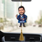 Resim Kişiye Özel Tamirci Karikatürlü Araba Süsü 