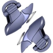 Resim Blue Shark-2pcs Abs Cep Telefonu Oyun Tetik R11 Pubg Gamepad Joystick Denetleyici Amaç Shooter L1r1 Alaşım Anahtar Düğmesi Iphone Uyumlu Android İçin 