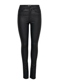 Resim Only Kadın Pantolon Onlanne K Mid Waist Coated Pnt Noos-22158 Siyah 