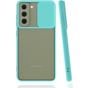 Resim Effox Galaxy Uyumlu S21 Fe Kılıf Lensi Kapak - Turkuaz Turkuaz 