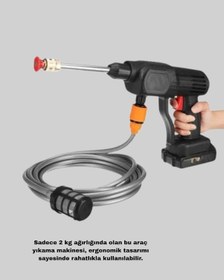 Resim Gld-spt- 21v Akülü Basınçlı Yıkama Makinesi Çift Akülü Ve Hızlı Şarj Özellikli 